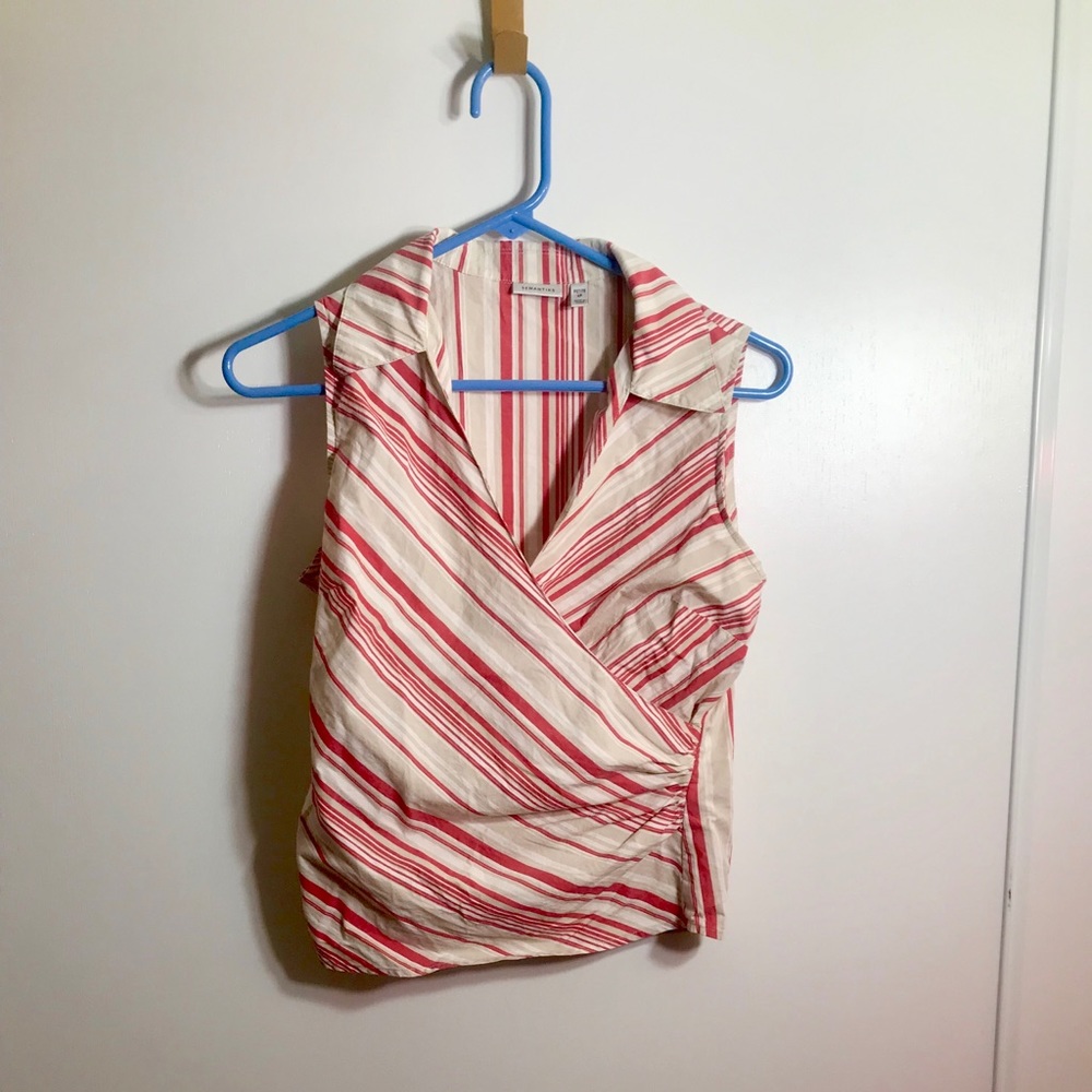 Classy Semantics wrap sleeveless shirt 4 p.